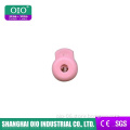 Romantic Pink color for good elastic cord plastic stopper for garment & sportswear from ALIBABA